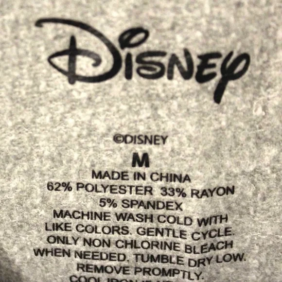 Disney Mickey Mouse gray sweatshirt M - Picture 2 of 2